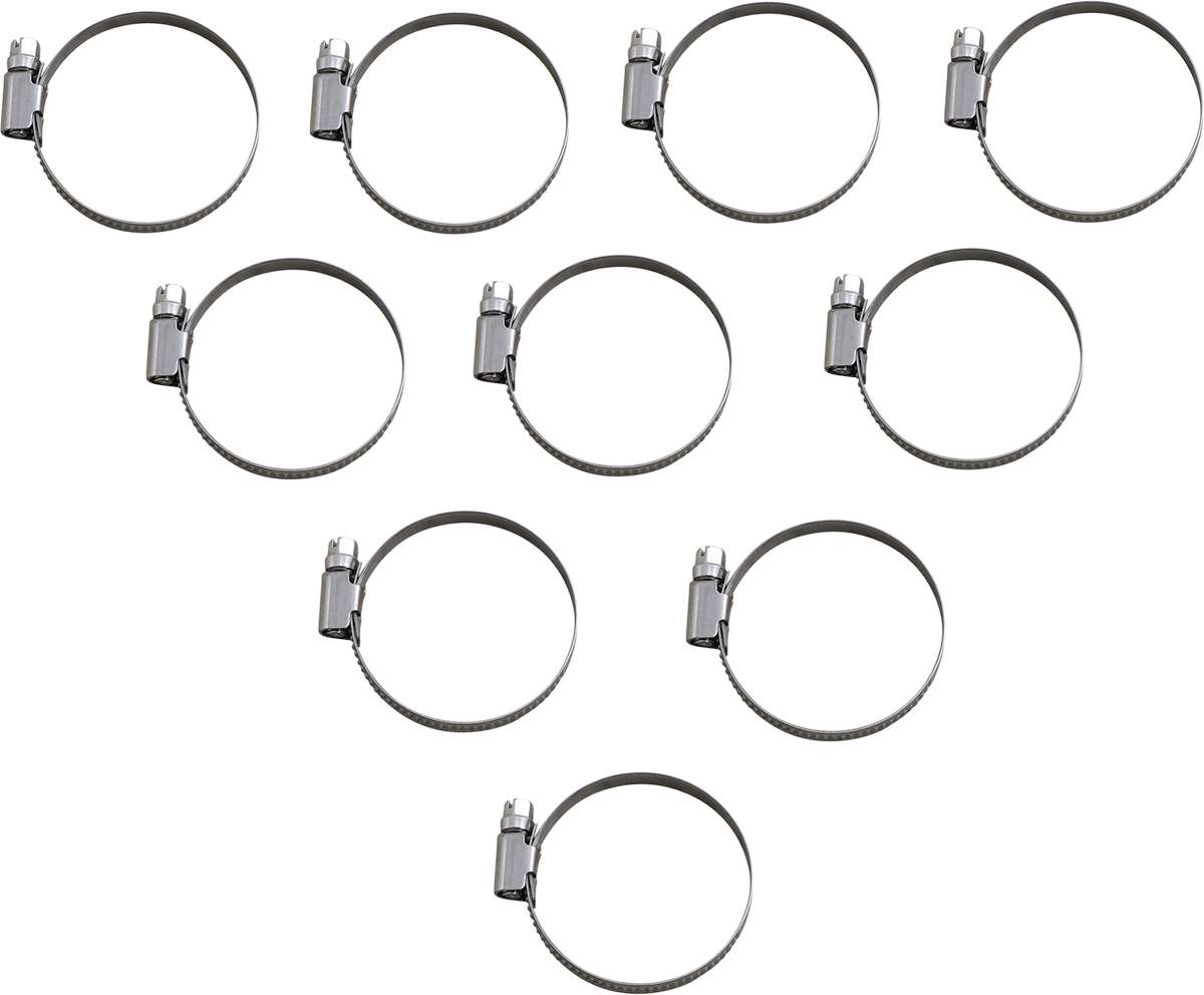 Parts unlimited Embossed Stainless Steel Hose Clamps