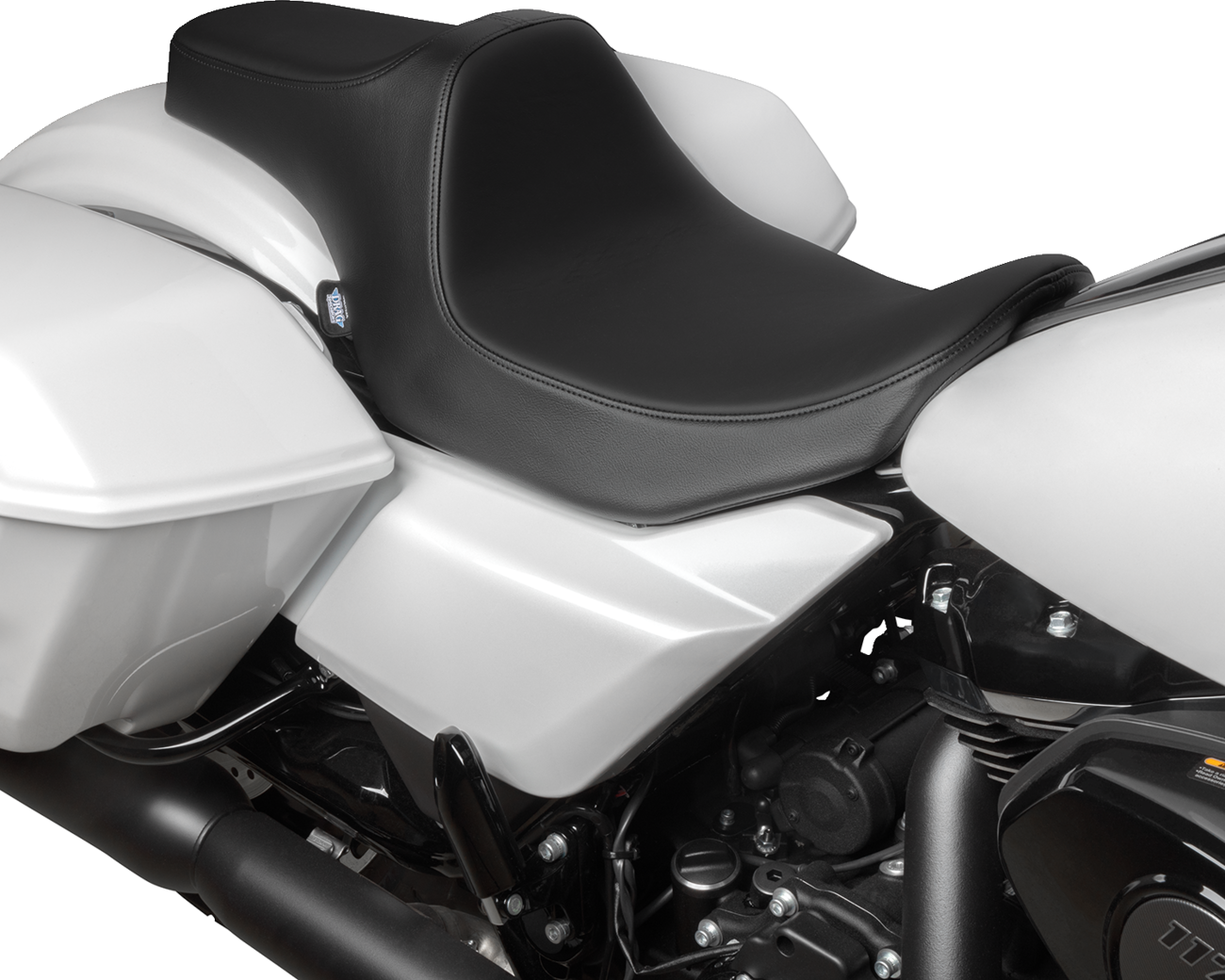 Drag specialties seats Predator III Seat - Smooth - Black Solar Leather - FLT/FLH '23-'24 Harley Davidson