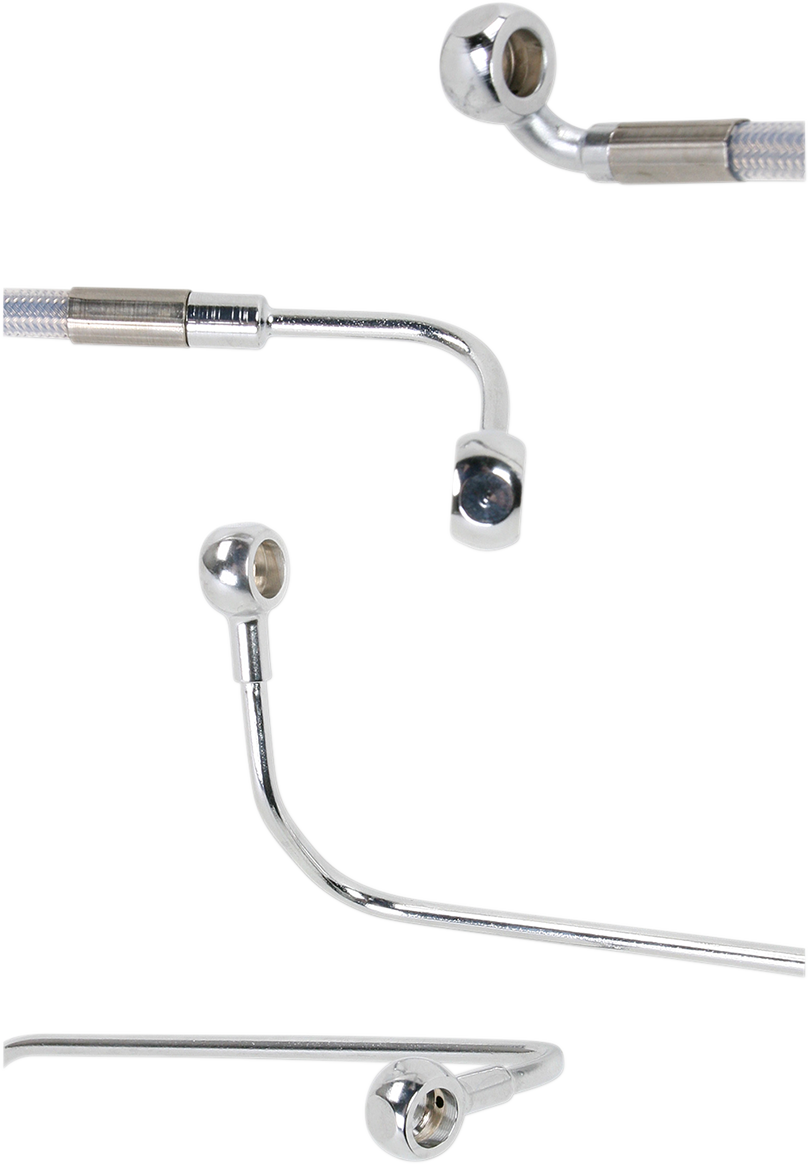 Drag specialties Brake Line - Rear - Stainless Steel Harley Davidson