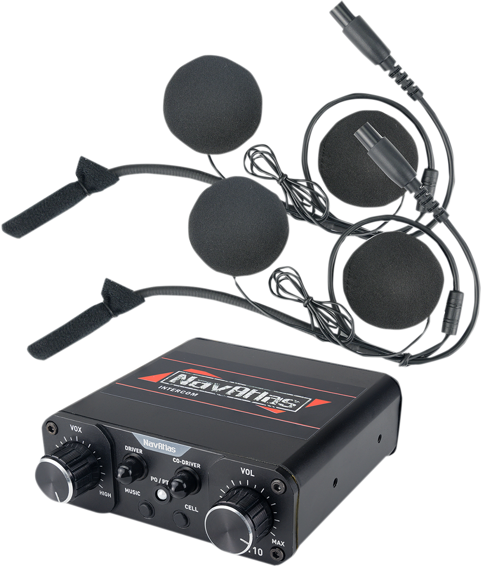 NavAtlas NNT10 In-Helmet Intercom System Kit