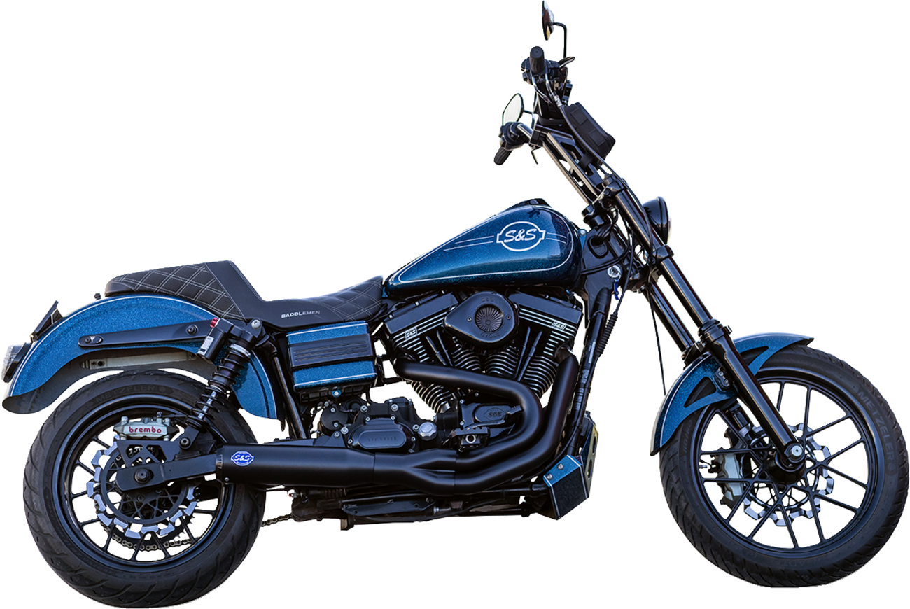 S&s cycle 2-into-1 Qualifier Exhaust System - Guardian Black Harley Davidson