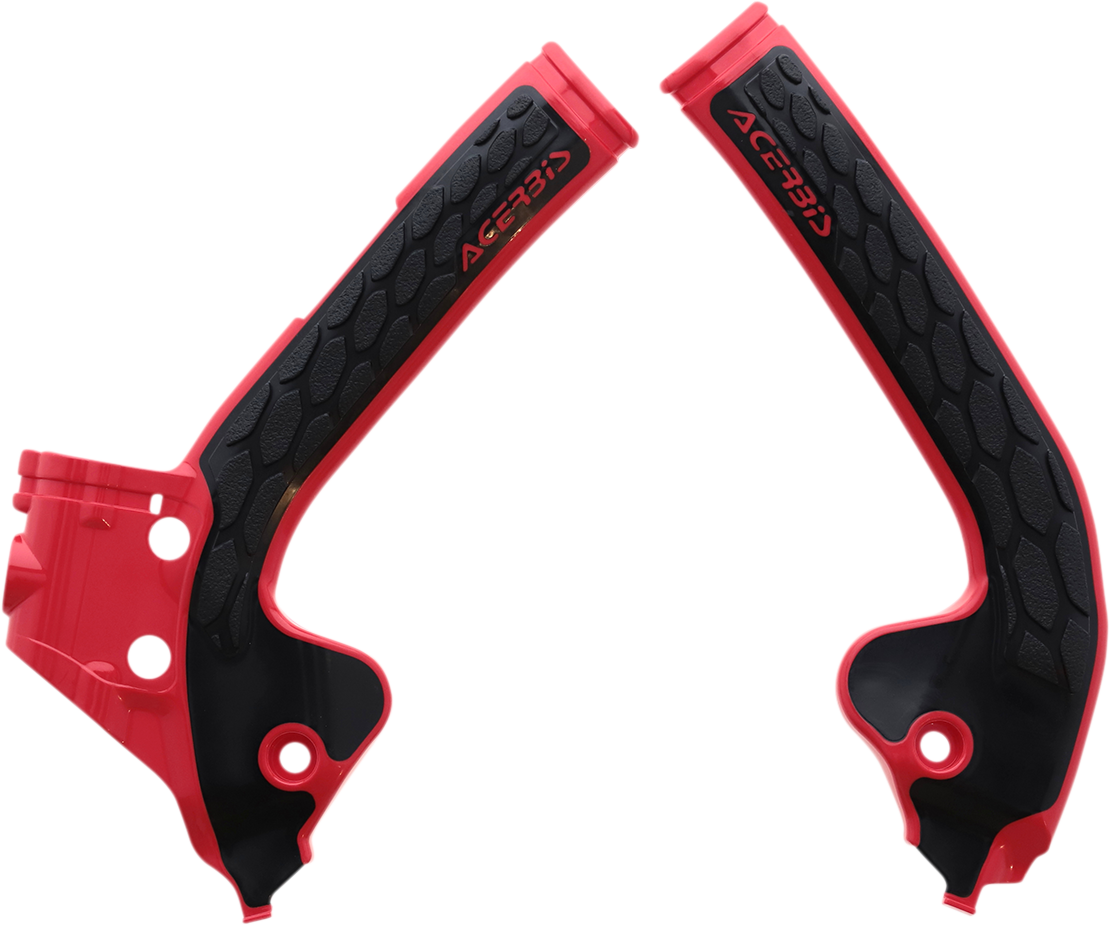 Acerbis X-Grip Frame Guards - Red/Black - Gas Gas | Husqvarna | KTM