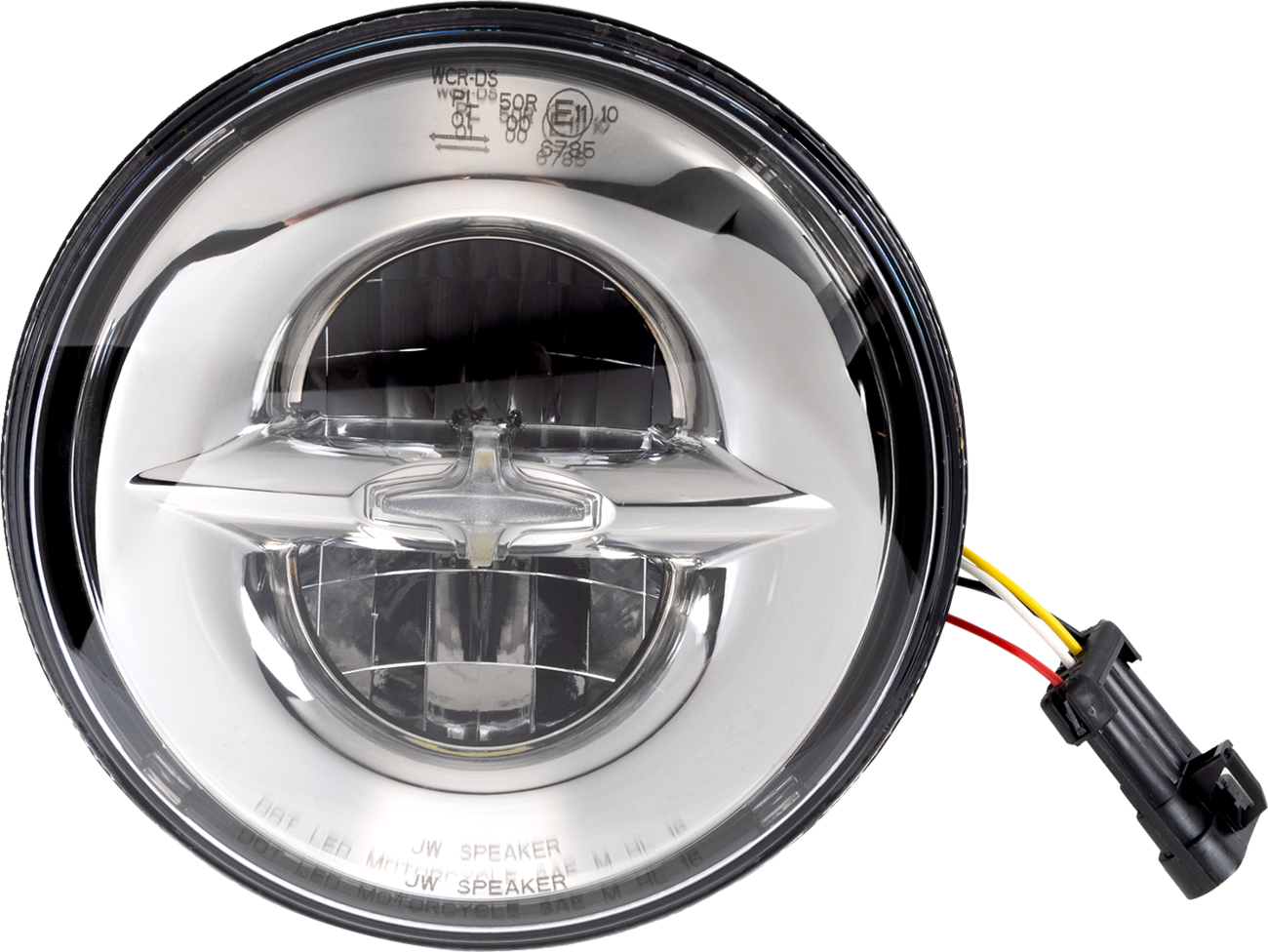 Drag specialties Reflector-Style LED Headlamp - 7" - Chrome Harley Davidson
