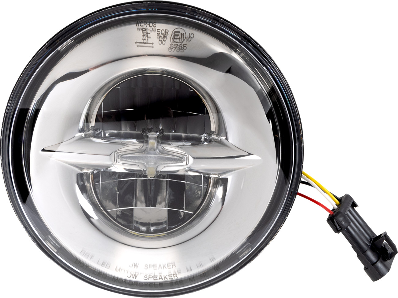 Drag specialties Reflector-Style LED Headlamp - 7" - Chrome Harley Davidson