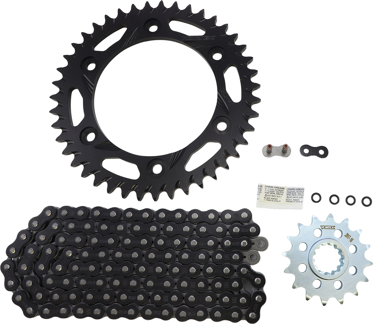 Vortex Chain Kit - Black 2017-2021 Honda CBR1000RR
