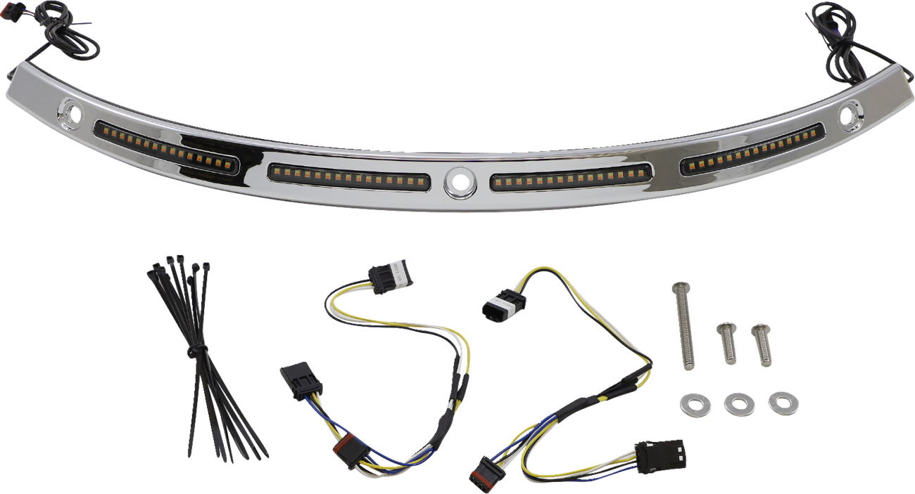 Custom Dynamics Dual Function LED Windshield Trim for Harley Touring 2014-2025