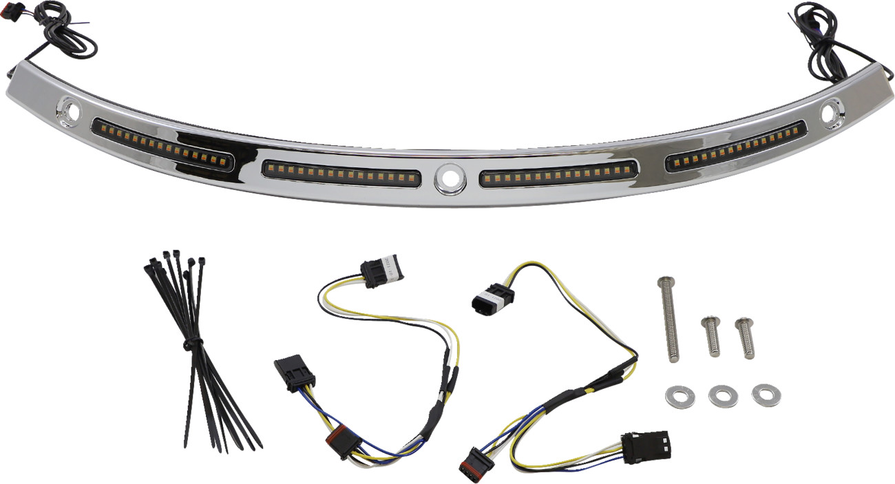 Custom Dynamics Dual Function LED Windshield Trim for Harley Touring 2014-2025