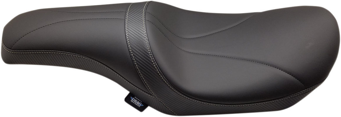 Drag specialties seats Predator Seat - Mild Stitched - Yaffe Gas Tank - FL '08-'23 Harley Davidson