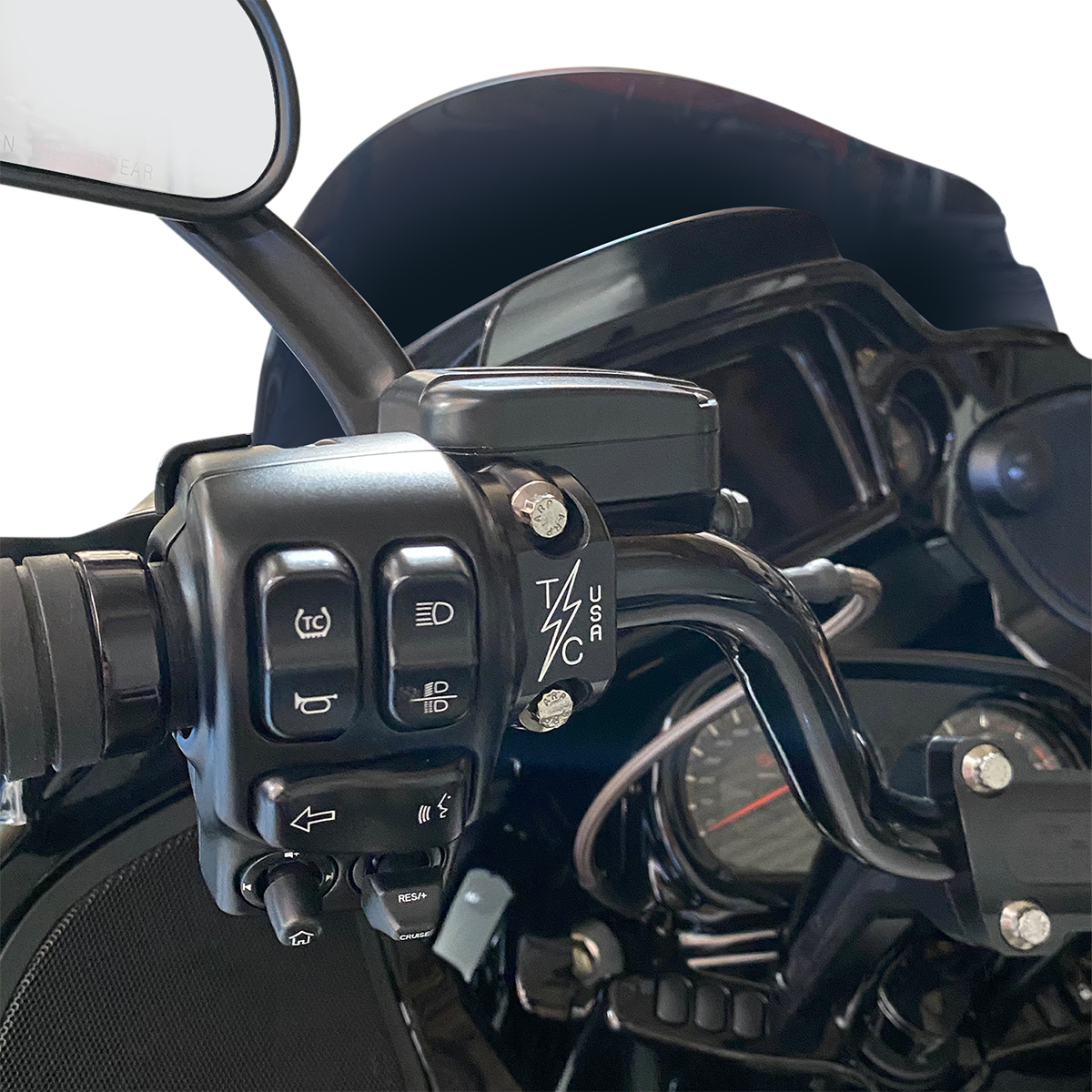 Thrashin Supply Perch Clamp For Harley 1996-2025