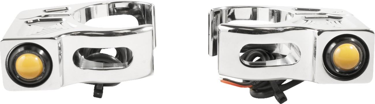 Joker Machine Rat Eye Fork Mount LED Turn Signals