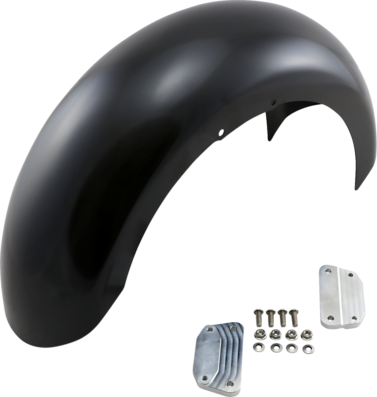 KLOCK WERKS Hugger Series Front Fender with Mounting Blocks for Softail/Dyna