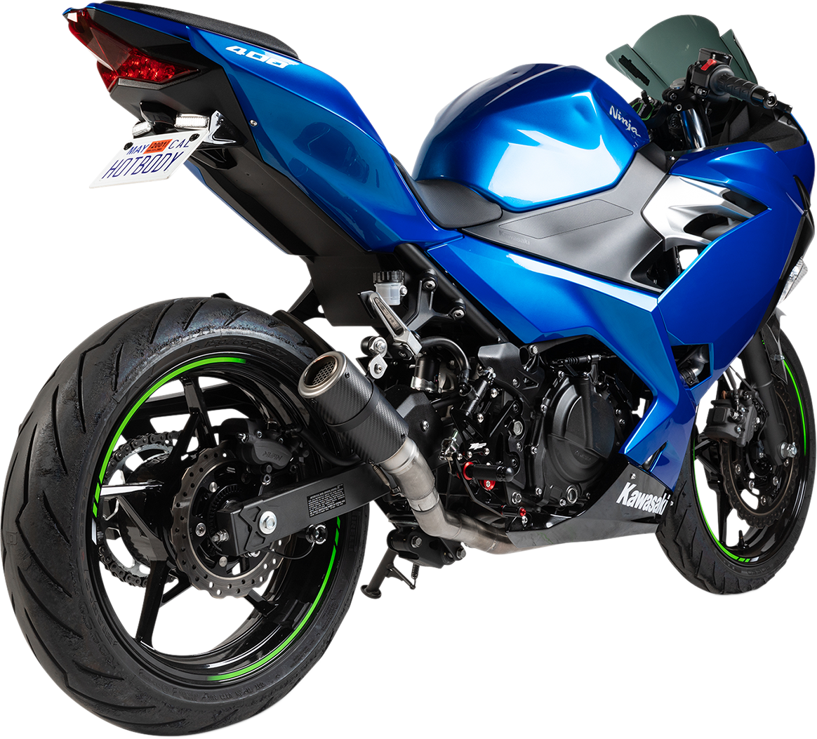 Mgp Carbon Fiber MGP Stinger Slip-On 2018-2023 Kawasaki EX400 Ninja 400 / 2022-2023 Kawasaki EX400 Ninja 400 ABS KRT Edition / 2018-2023 Kawasaki EX400 Ninja 400 ABS