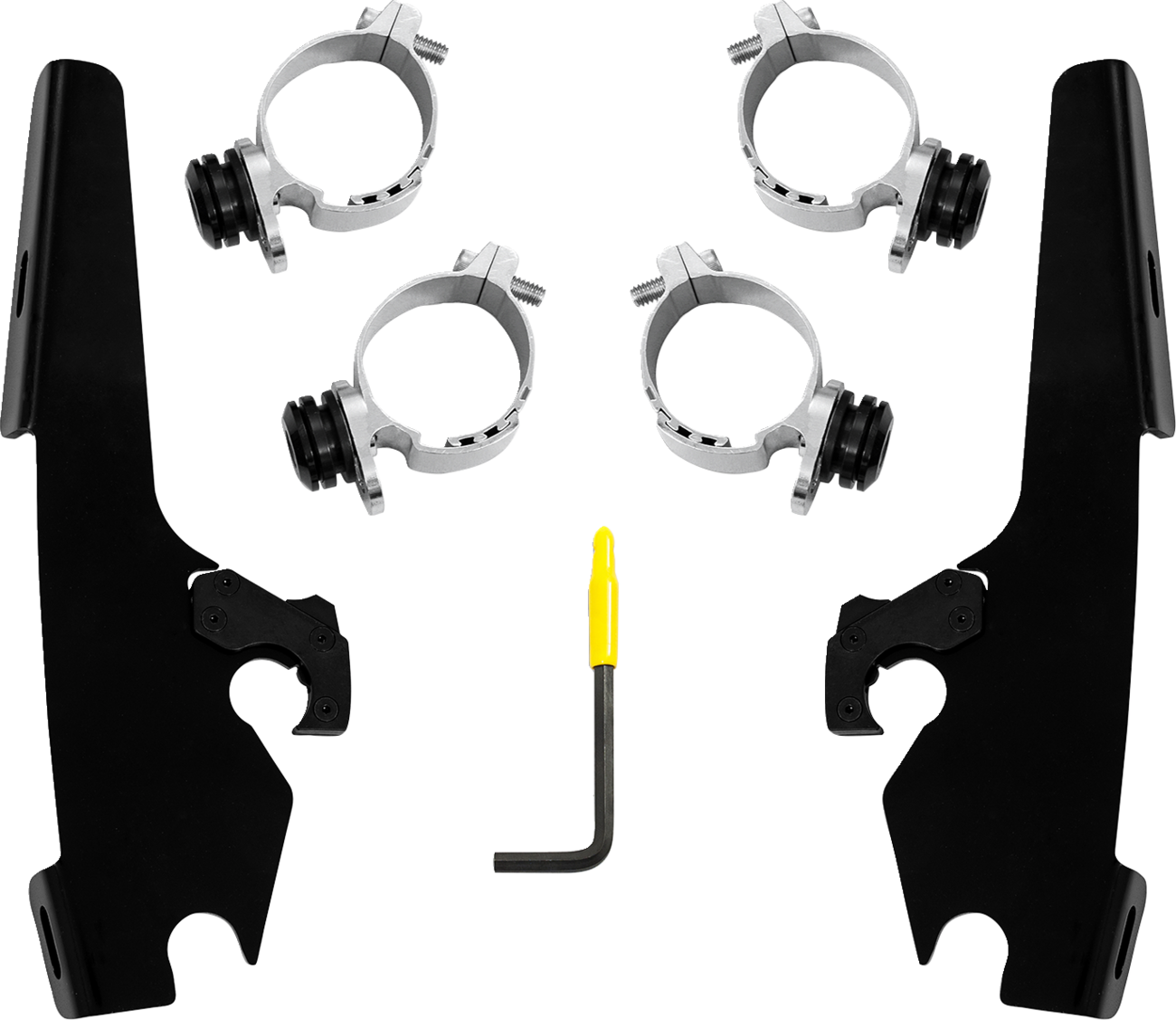 MEMPHIS SHADES Fats/Slim Windshield Trigger-Lock Complete Mount Kit