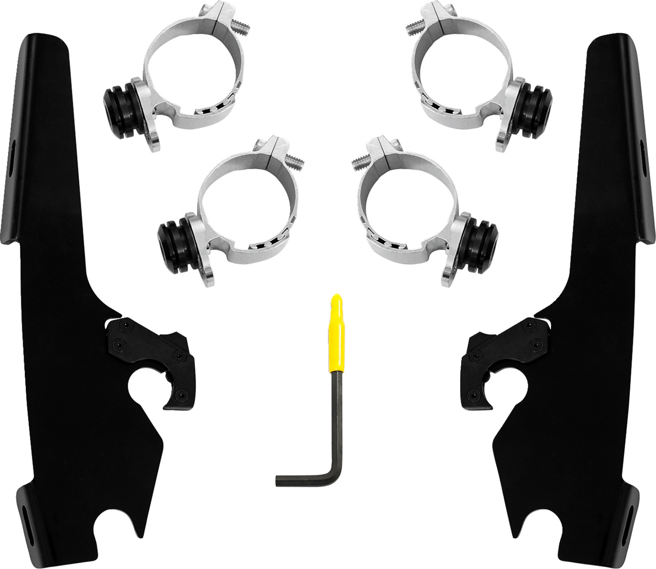 MEMPHIS SHADES Fats/Slim Windshield Trigger-Lock Complete Mount Kit