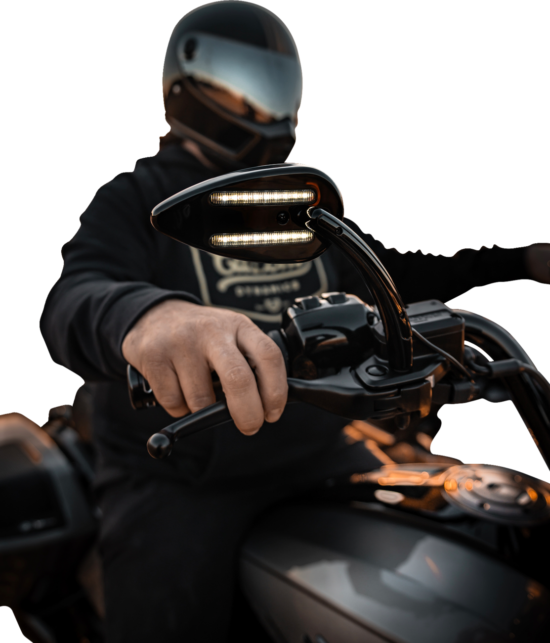 Custom Dynamics LED Turn Signal Mirrors For Harley