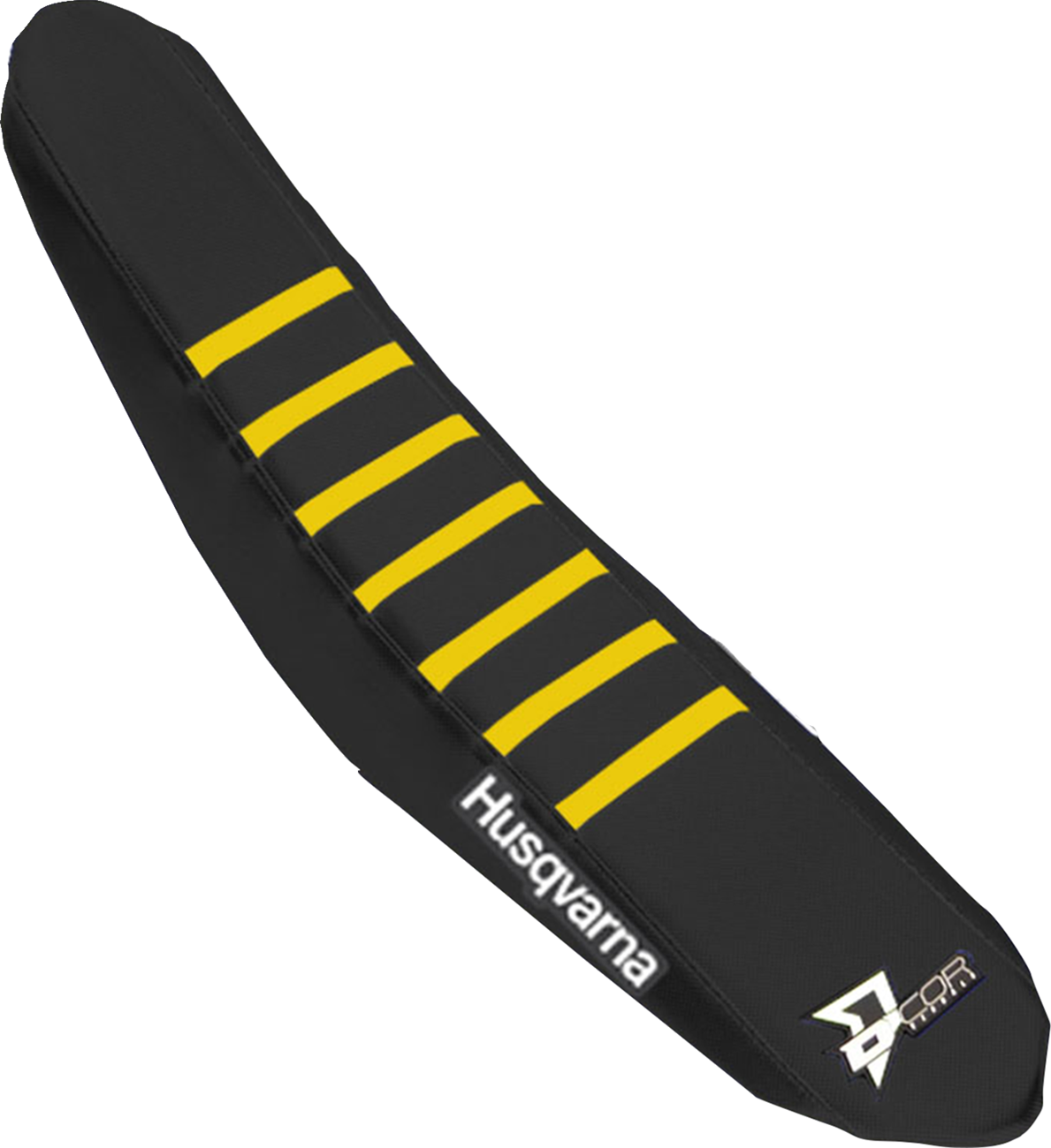 D'cor visuals Seat Cover - Black/Yellow - TC/FC '16-'18 Husqvarna