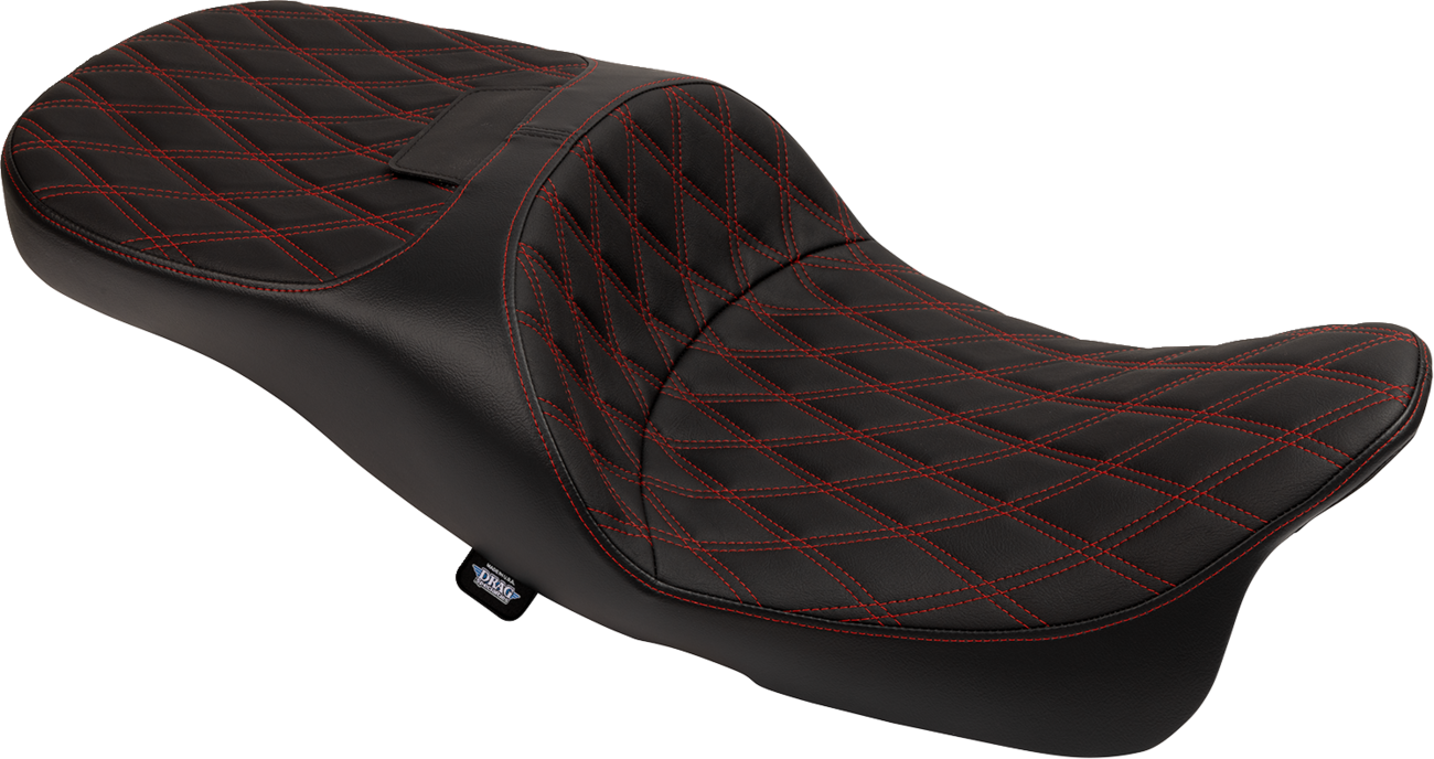 SEAT FREEDOM EXTENDED REACH DD STITCH RED VINYL TOURING