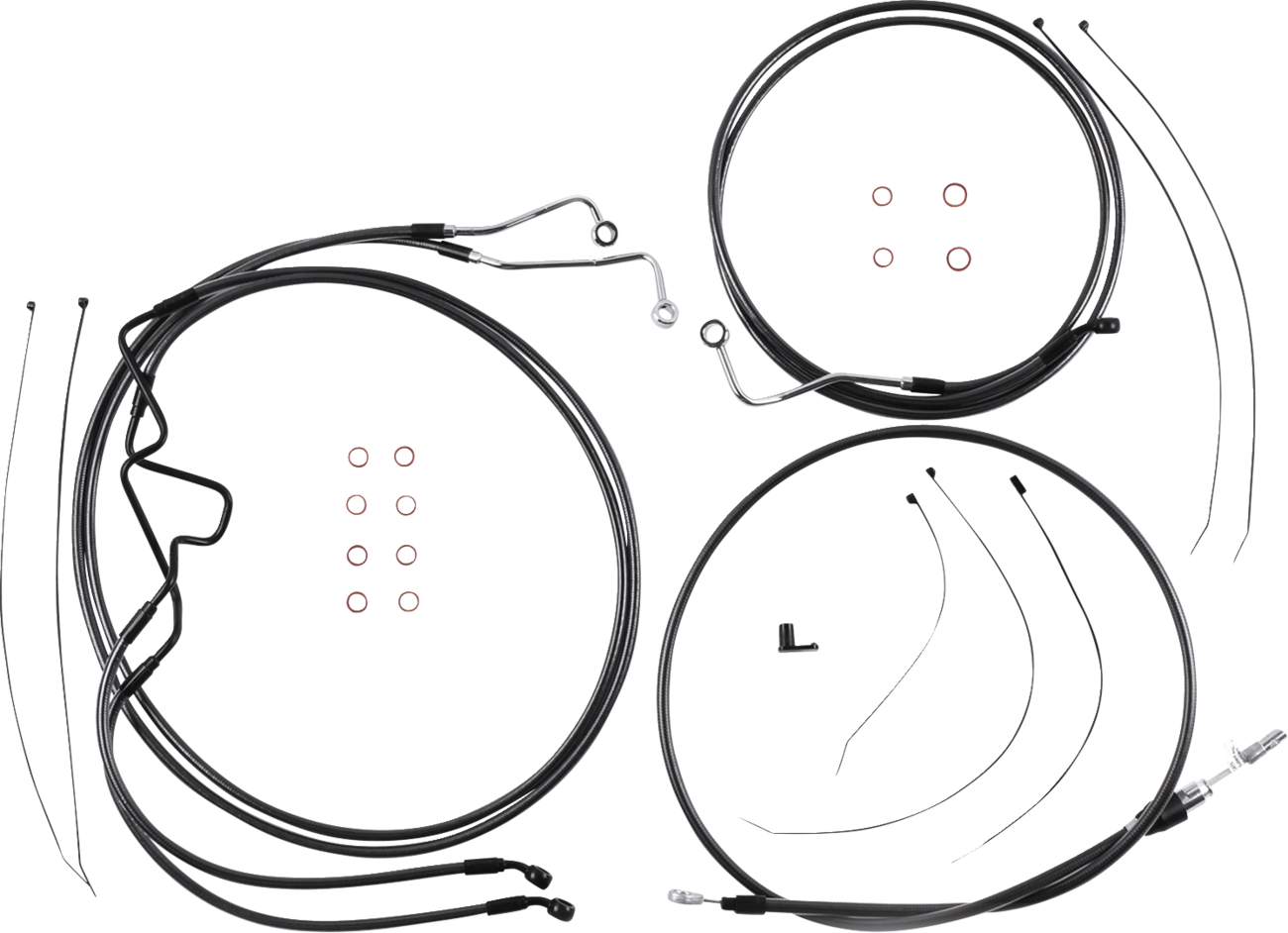 Magnum shielding Black Pearl™ Designer Handlebar Installation Kit - 6" - '21-'23 FLTR 2021-2023 Harley Davidson FLTRK Road Glide Limited / 2021-2023 Harley Davidson FLTRXS Road Glide Special / 2021-2023 Harley Davidson FLTRX Road Glide