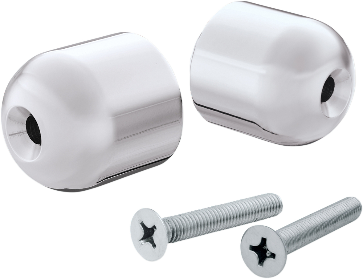 Show chrome Bar End Weights Can-Am