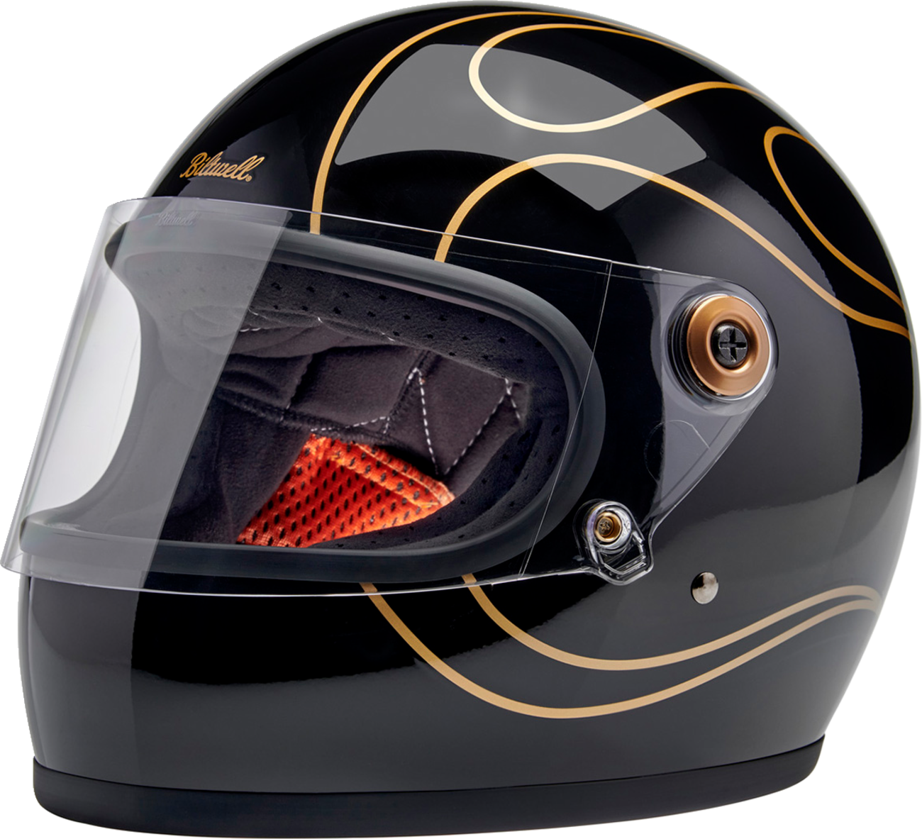 Biltwell Gringo S ECE Flames Helmet