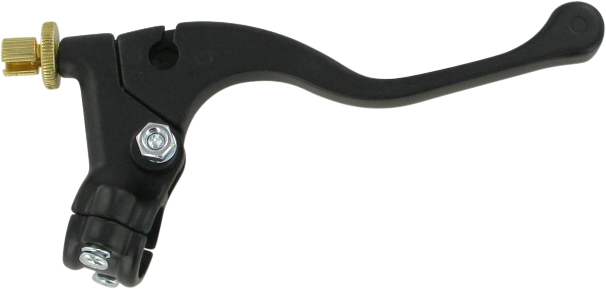 Parts unlimited Lever Assembly - Left Hand - Shorty - Honda - Black