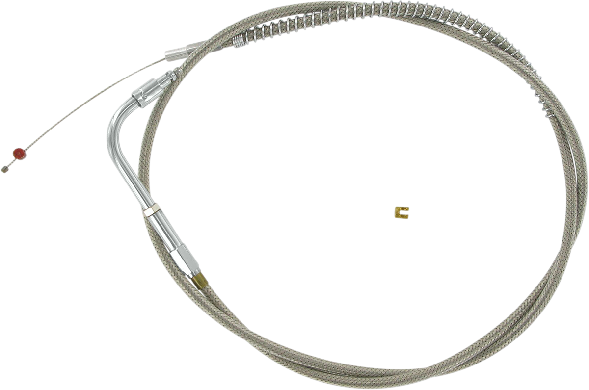 Barnett Stainless Steel Idle Cable For Harley FLHR 1996-2001