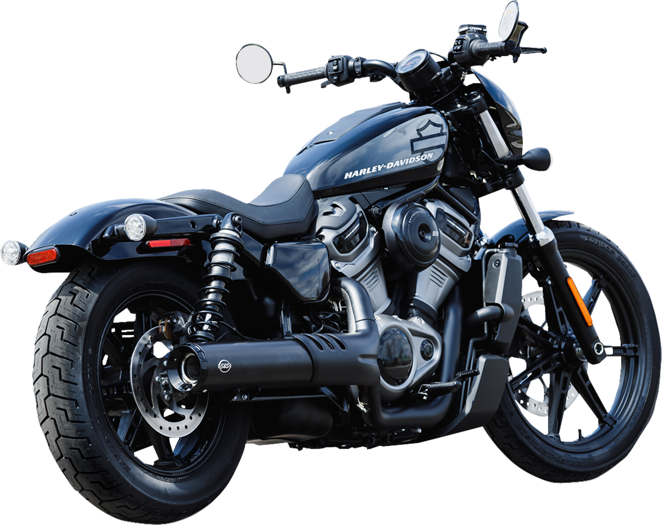 S&s cycle 4-1/2" Grand National Slip-On Muffler - Black 2022-2022 Harley Davidson RH975 Nightster