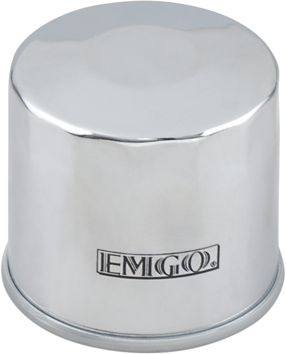 Emgo Micro-Tech Oil Filter - Chrome