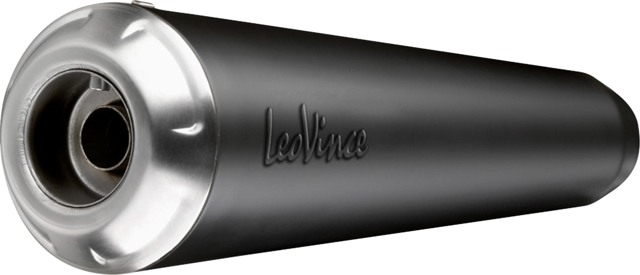 Leovince Classic Racer Black Edition Slip-On Muffler 2021-2024 Royal Enfield Classic 350 / 2021-2024 Royal Enfield Meteor 350  