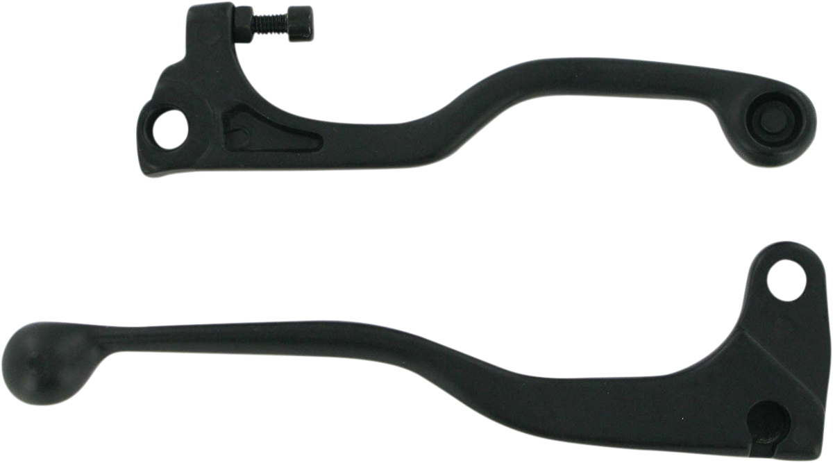 Parts unlimited Shorty Power Lever Set - Black Kawasaki