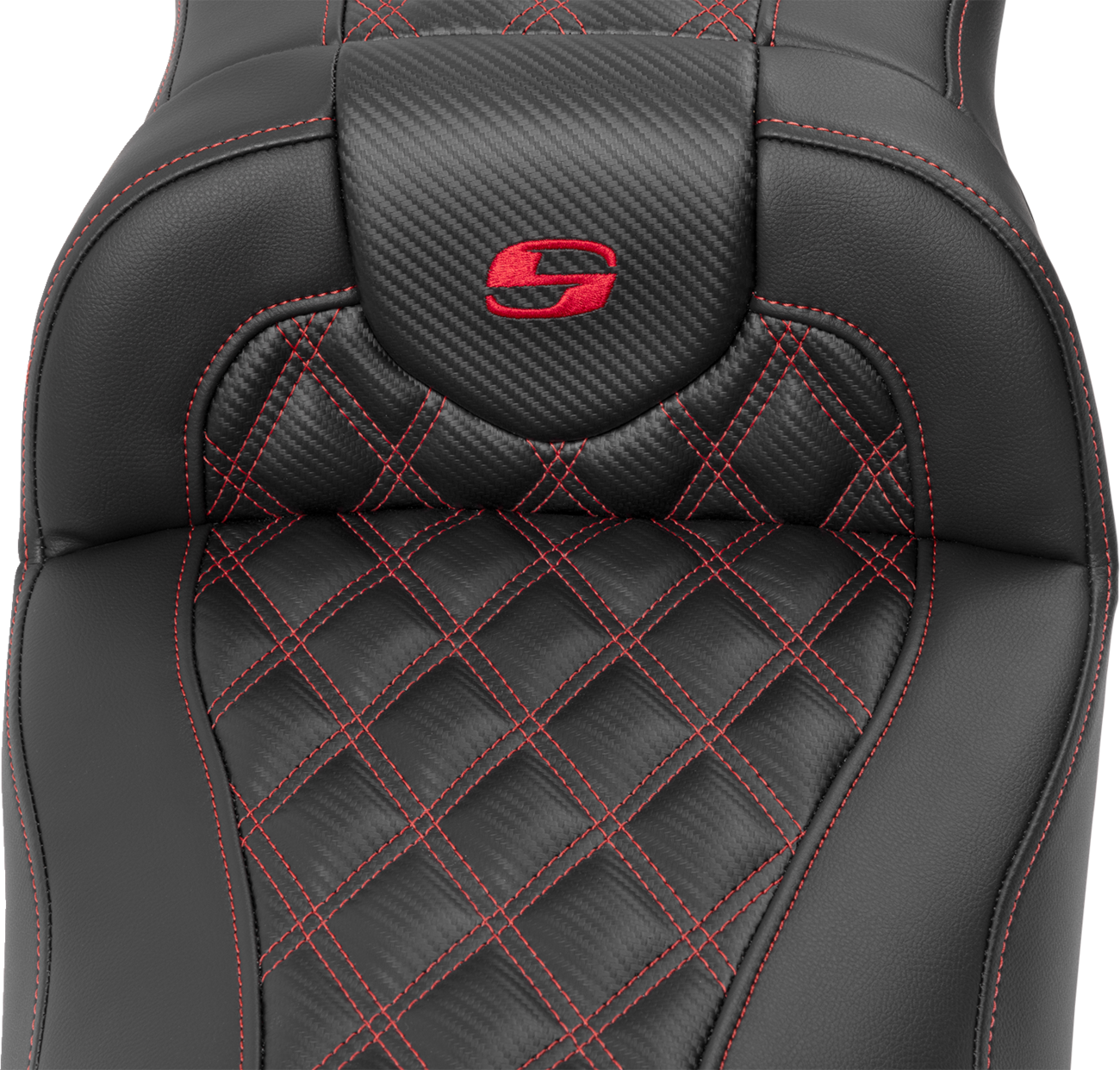 Saddlemen 823-07-20704 Roadsofa Extended Reach Seat Red Lattice FLHX 2023-2024