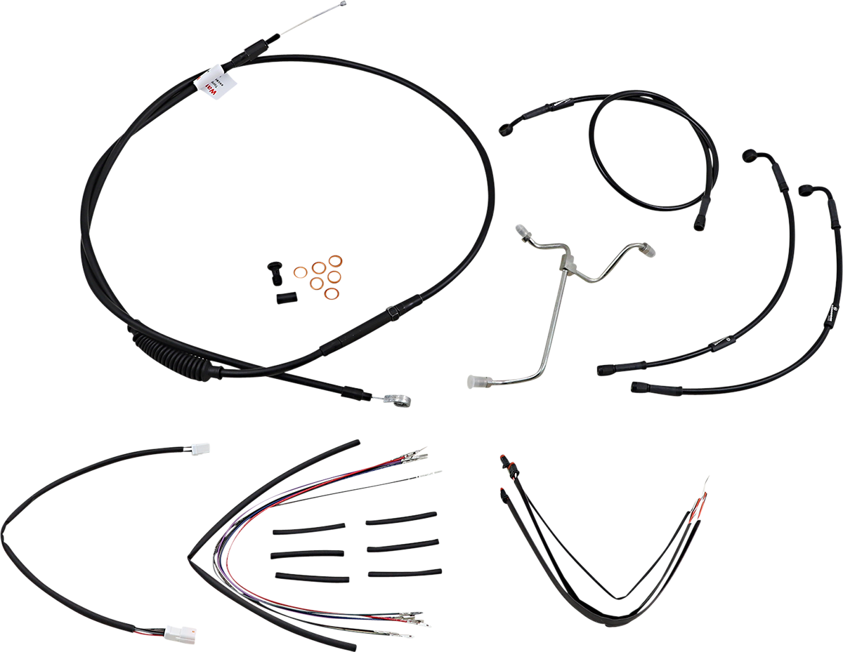Burly Handlebar Cable Installation Kit For Harley w/ ABS
