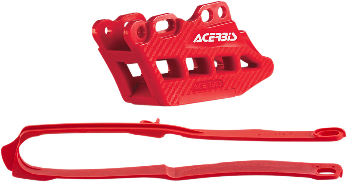 Acerbis Chain Guide and Slider Kit - Honda CRF250R/CRF450R/RX - Red