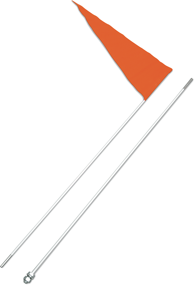 SAFETY VEHICLE EMBLEM Flag with Fiberglass Pole