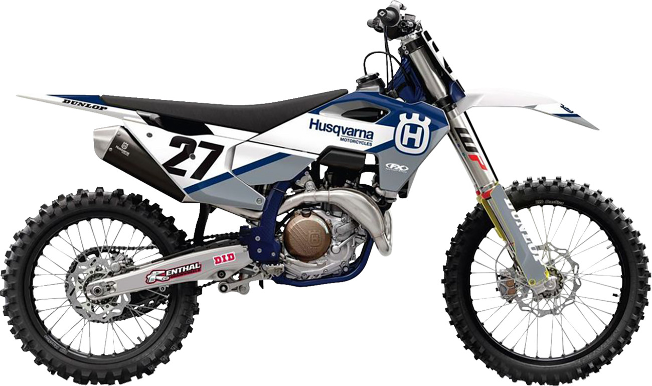 Factory Effex EVO 21 Shroud / Airbox Graphics Kit Husqvarna 125cc-450cc 2024-2025
