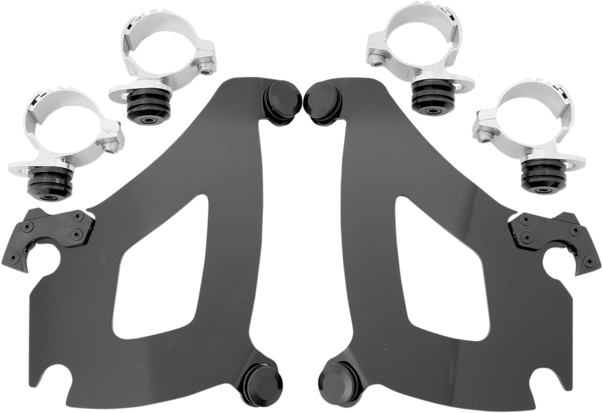 Memphis shades Bullet Mounting Kit - VTX13 - Black 2010-2015 Honda VT1300CR Stateline / 2011-2017 Yamaha XVS13 Stryker