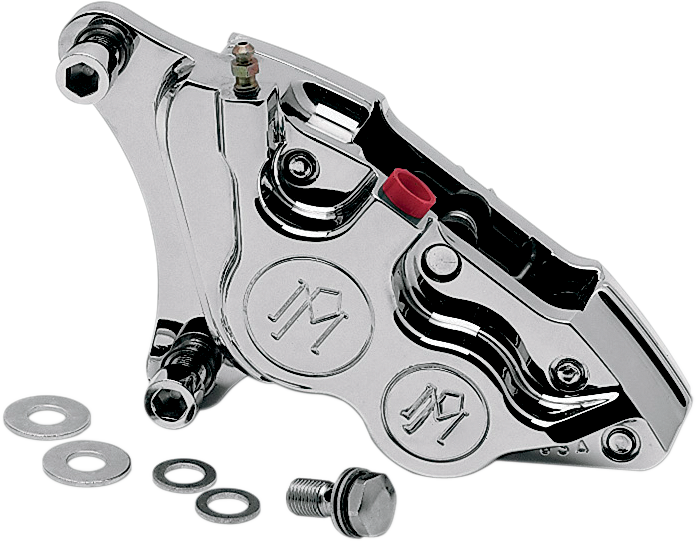 Performance Machine Four-Piston Differential-Bore Front Calipers For Harley 1984-1999