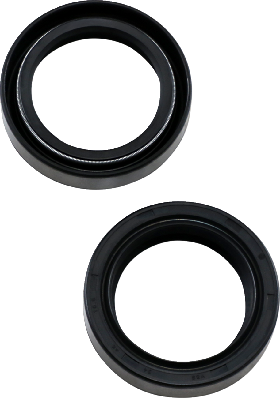 Parts unlimited Front Fork Seals - 34 mm ID x 46 mm OD x 10.5 mm T Suzuki/Yamaha/Kawasaki/Honda/Rickman