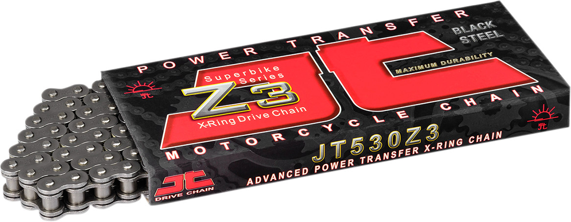 JT CHAINS 520 Z3 Heavy Duty X-Ring Sealed Drive Chain