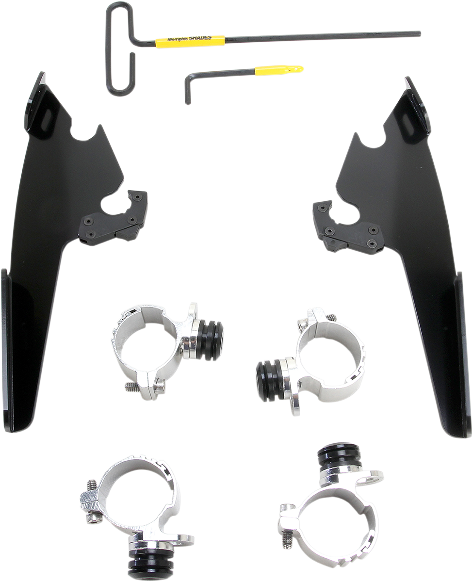 MEMPHIS SHADES Fats/Slim Windshield Trigger-Lock Complete Mount Kit