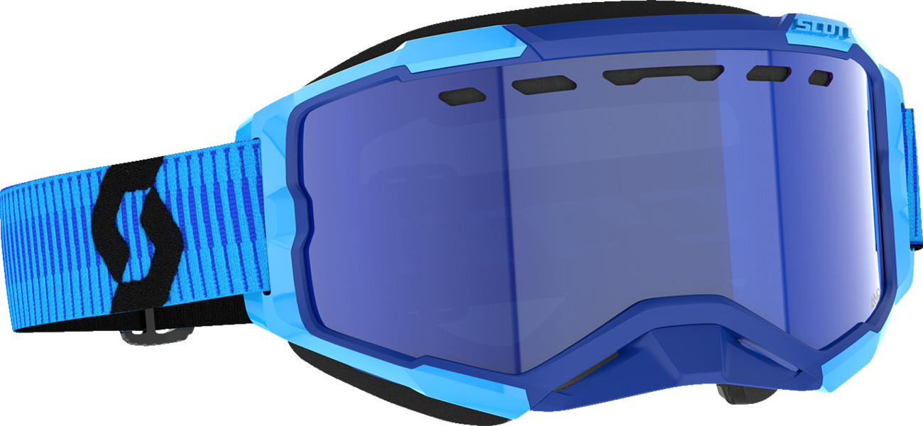 Scott Fury Snow Cross Goggles - Enhancer Chrome Lens