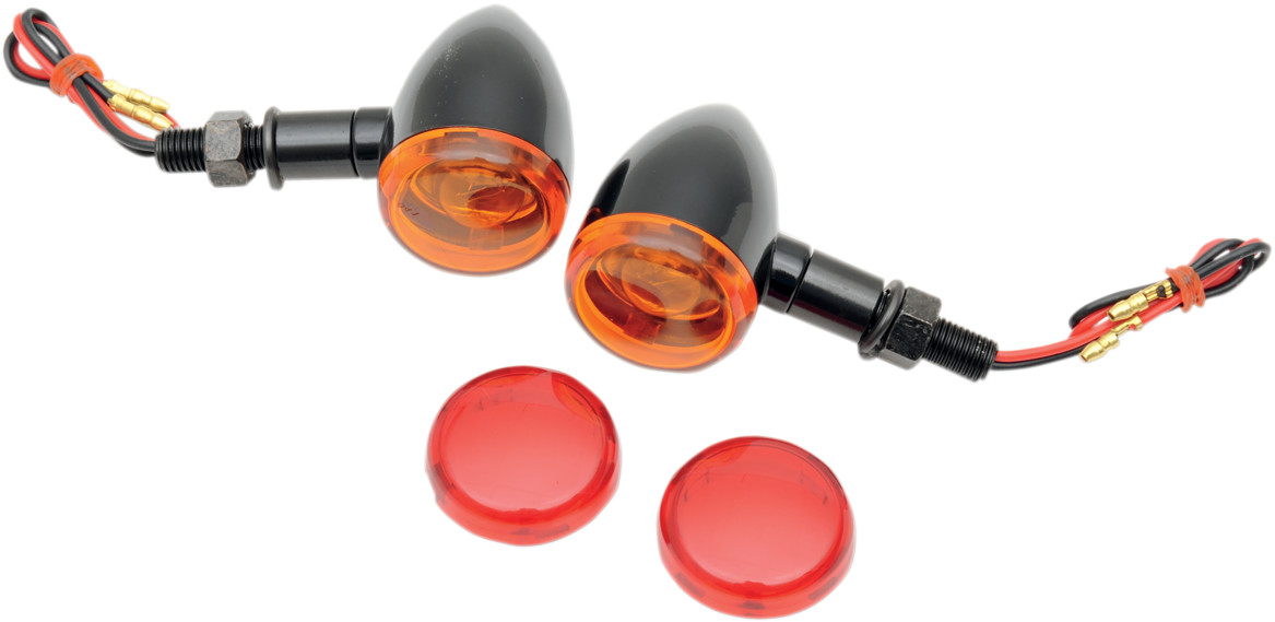 Drag specialties Mini-Duece Marker Light Kit - Amber/Red