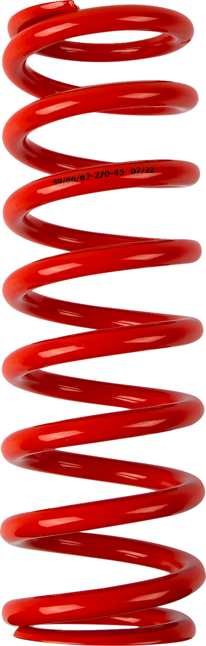 Moose offroad Shock Spring - 59/62 mm OD - 45 n/mm - Red Honda/Kawasaki/Suzuki/Yamaha/Gas Gas/Husqvarna/Beta
