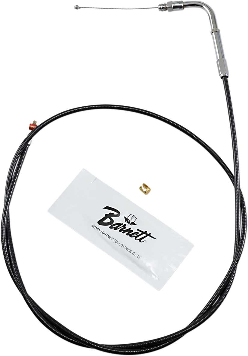Barnett Black Vinyl Throttle Cable - 44" Length Harley Davidson