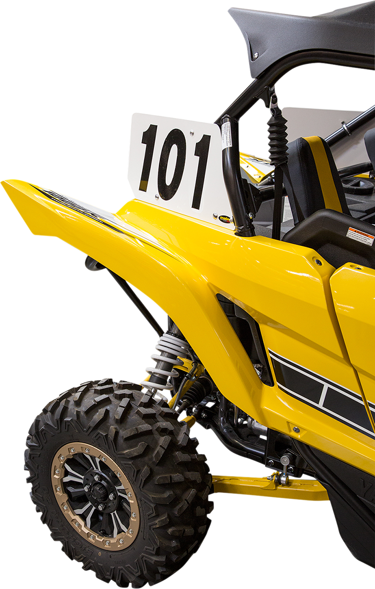 Maier Rear Number Plates - White 2016-2020 Yamaha YXZ1000R / 2017-2020 Yamaha YXZ1000R SS