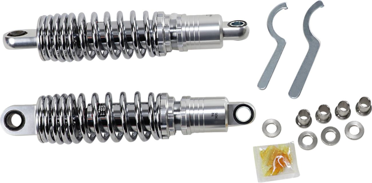Drag specialties shocks Premium Ride-Height Adjustable Shocks - Chrome - Standard - 11.5" Harley Davidson