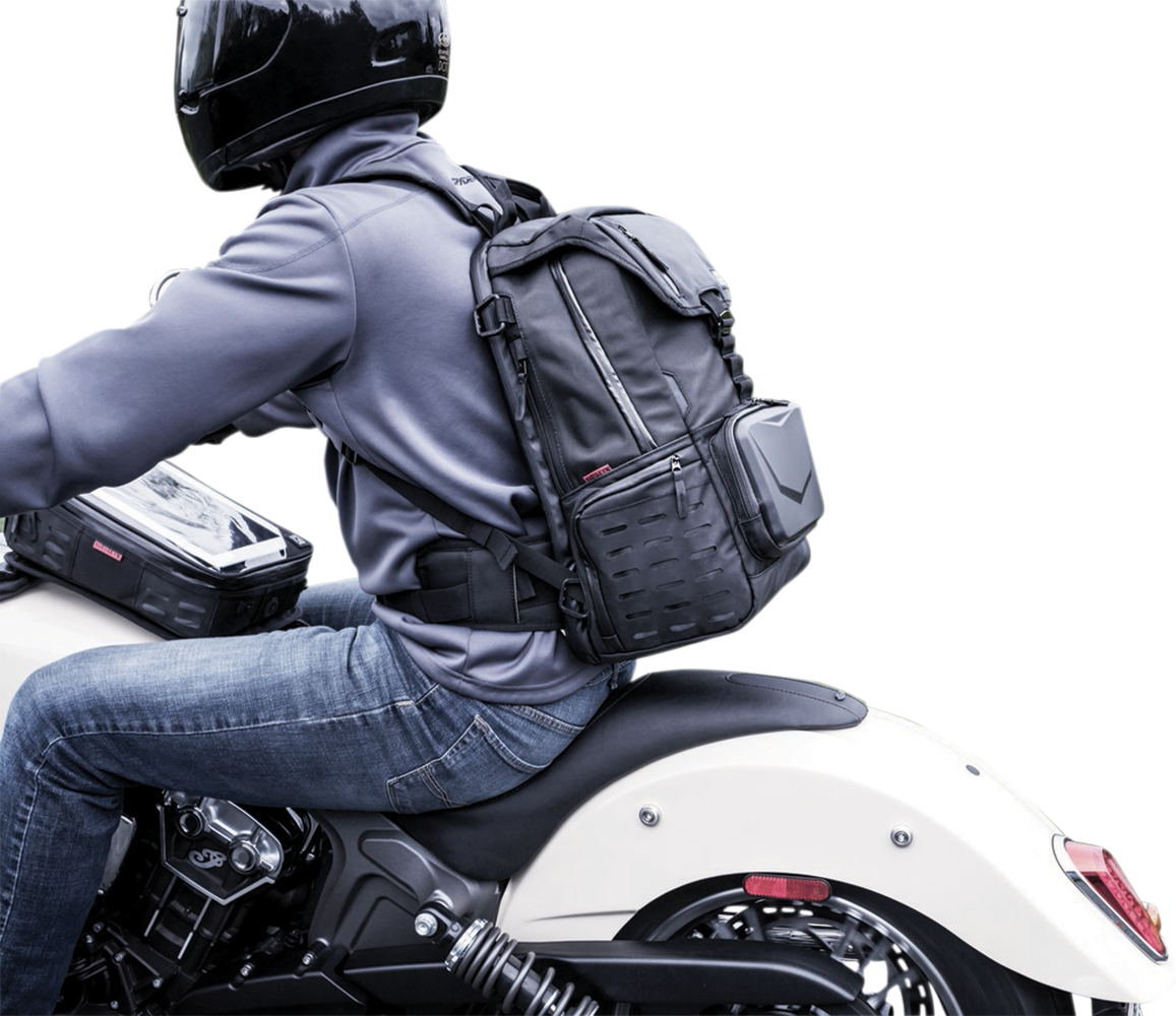 Kuryakyn 5292 Black Textile Xkursion XB Dispatch Dual Sport Backpack