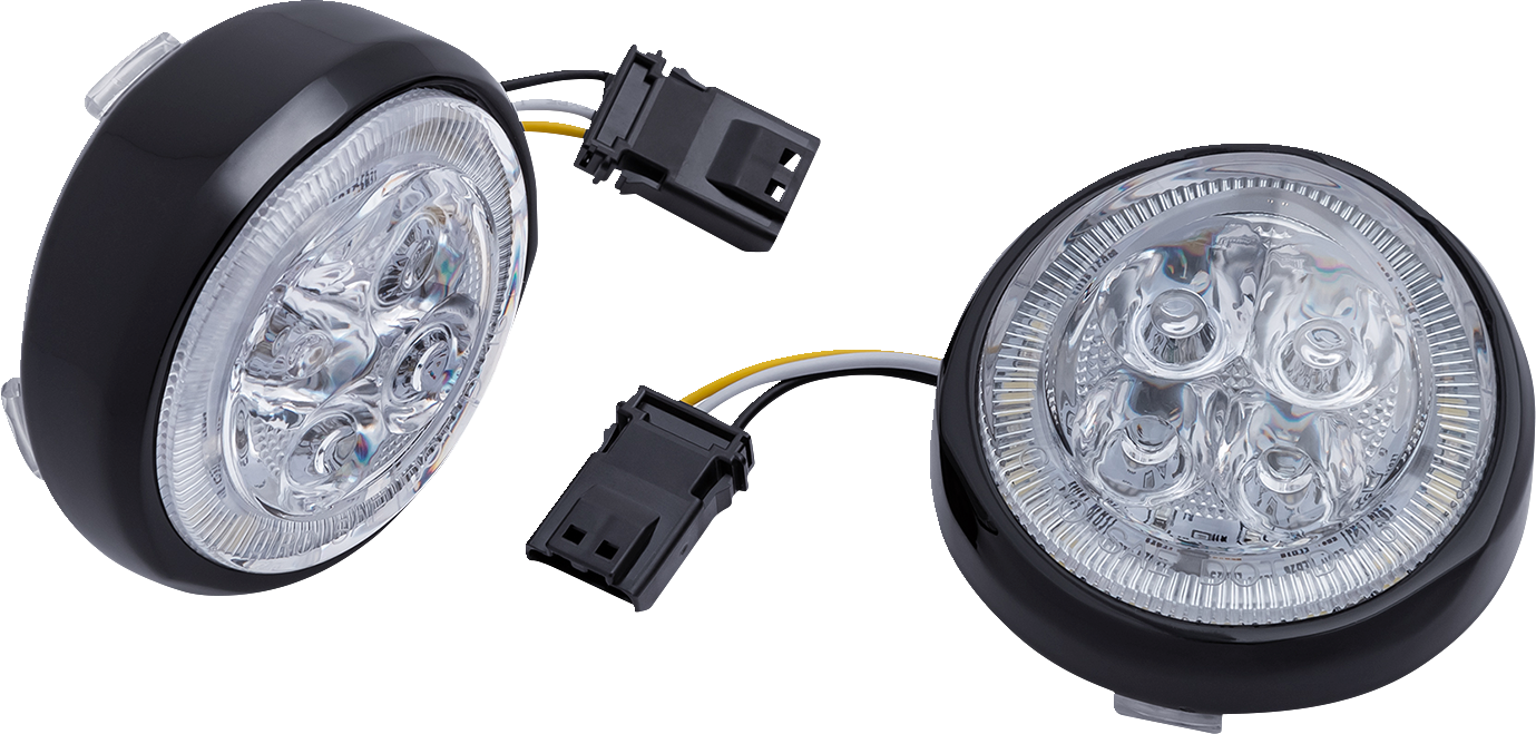 Ciro LED Fang Front Turn Signals For Harley CVO 2016-2022