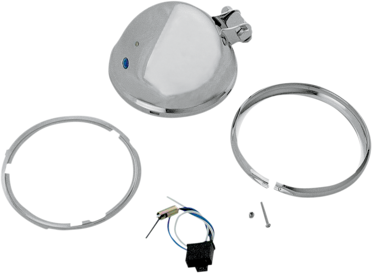 Drag specialties Bottom Mount Headlight Shell - 5-3/4" - Chrome