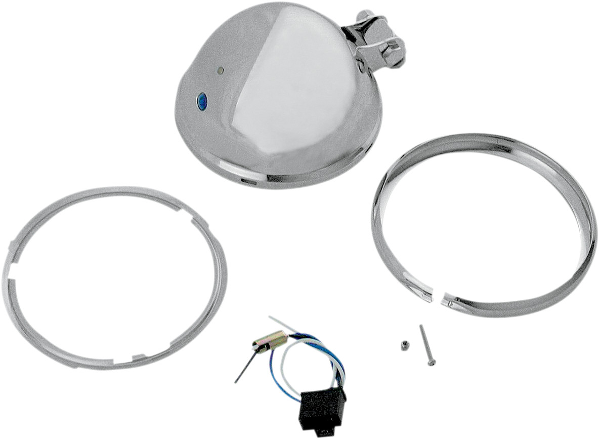 Drag specialties Bottom Mount Headlight Shell - 5-3/4" - Chrome